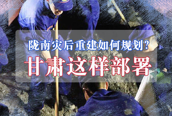 圖解|隴南災后重建如何規劃？甘肅這樣部署