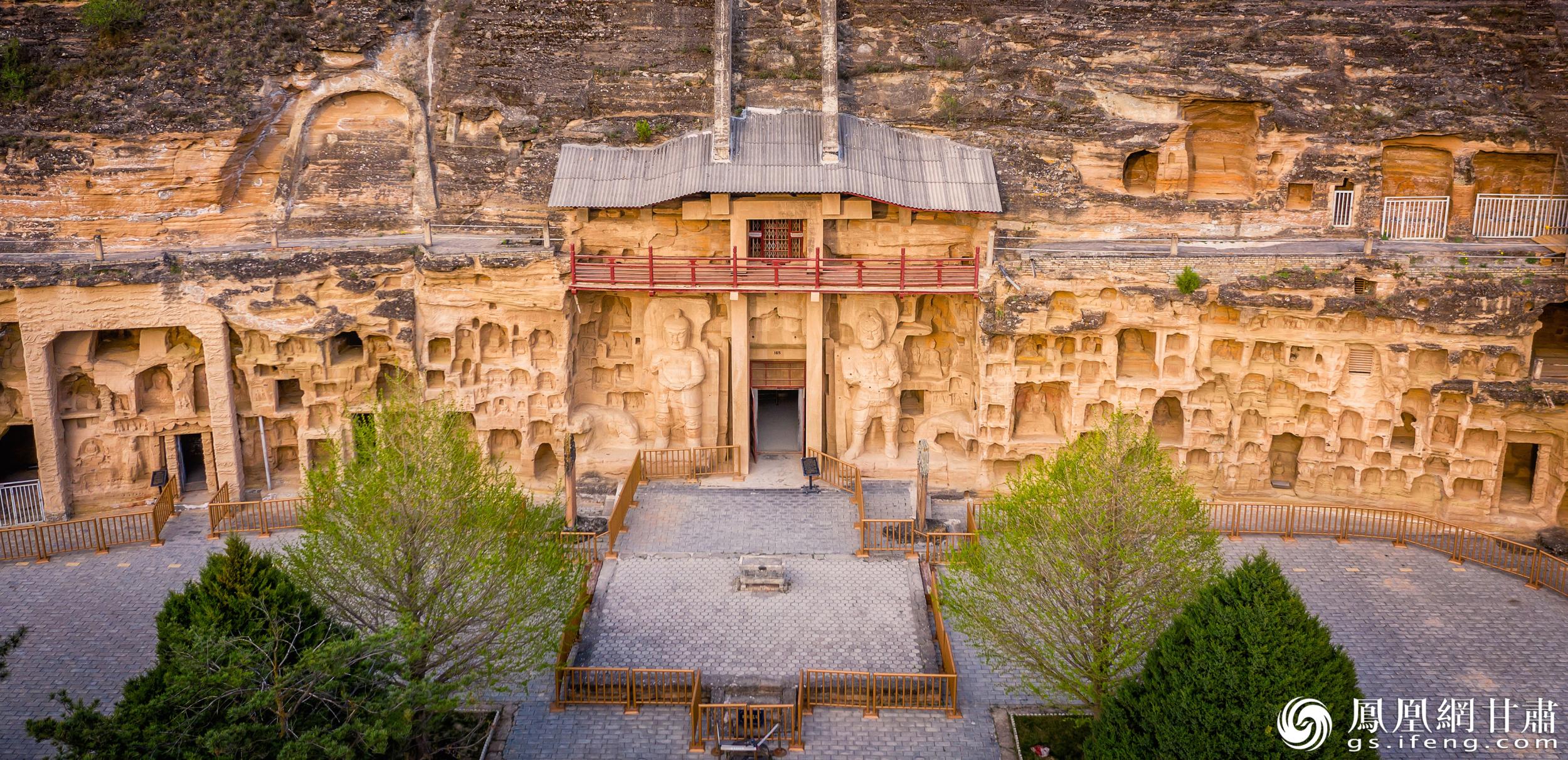 北石窟寺始建于北魏，經(jīng)多個朝代增修形成密集窟龕。北石窟寺文物保護研究所供圖