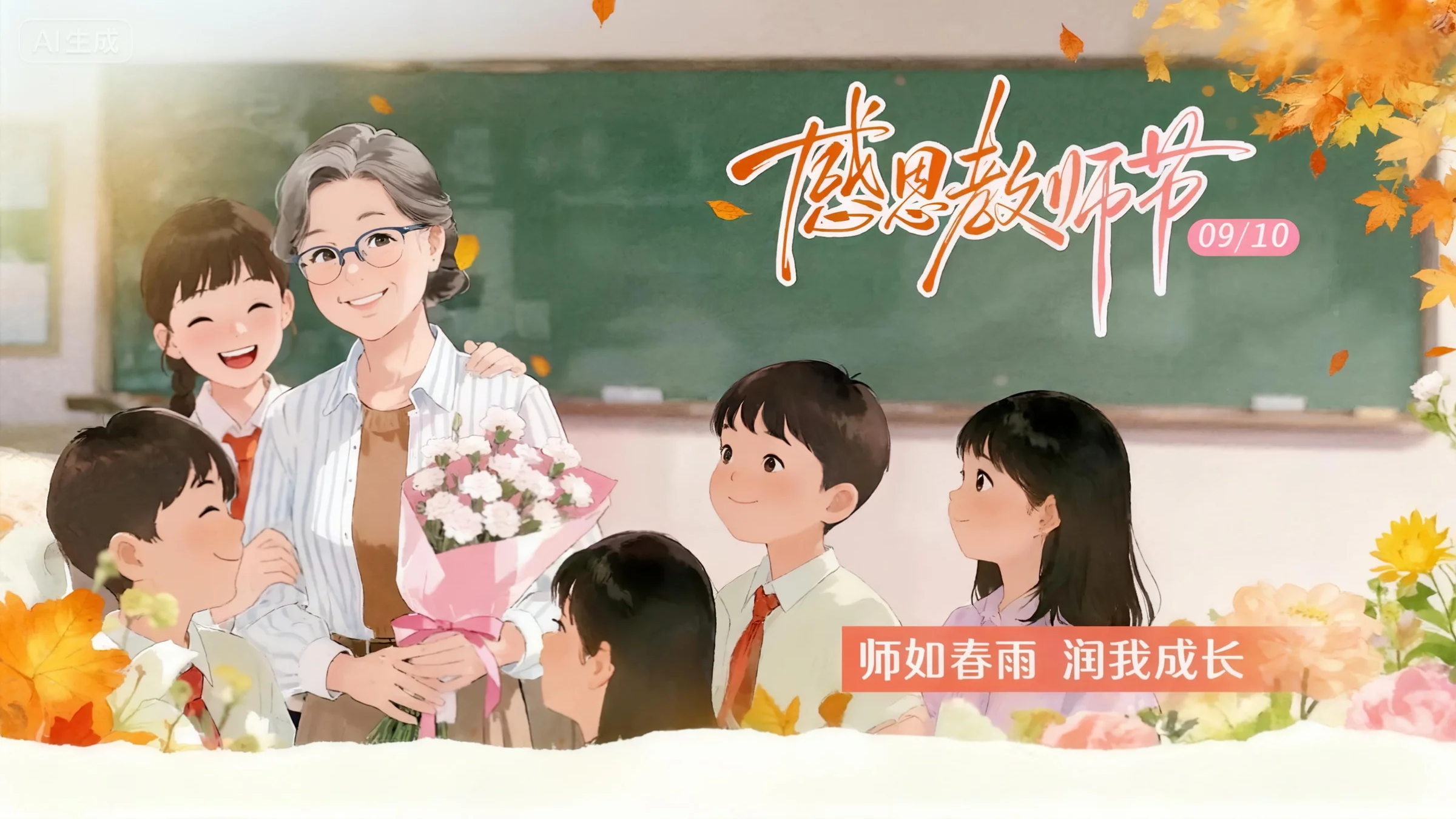 視頻海報|教師節：師如春雨 潤我成長